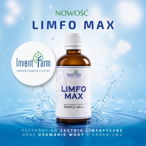Invent Farm Limfo Max 100 ml - ciężkie nogi krążenie drenaż cellulit