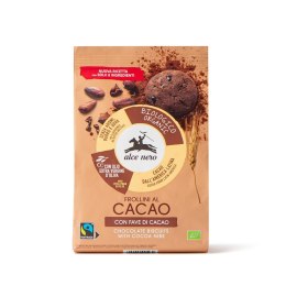 TERMIN 11/09/2026! CIASTKA KAKAOWE Z ZIARNAMI KAKAO FAIR TRADE BIO 250 g - ALCE NERO
