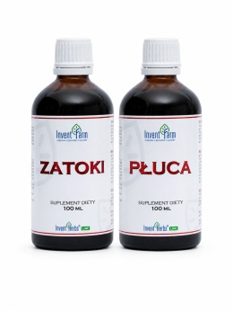 INVENT FARM ZATOKI + PŁUCA – zestaw 2 x 100 ml - drogi oddechowe