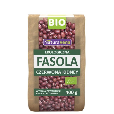 TERMIN 30/09/2026 FASOLA CZERWONA KIDNEY BIO 400 g - NATURAVENA