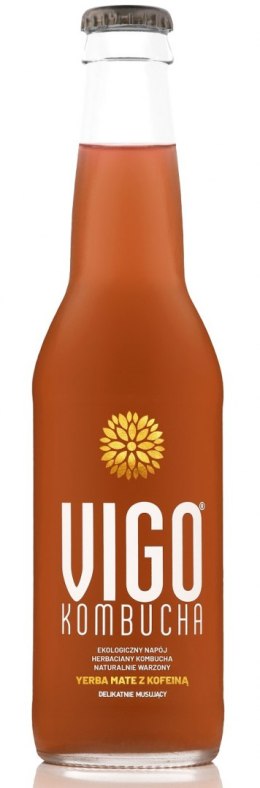 TERMIN 29/10/2026 KOMBUCHA Z YERBĄ MATE BEZGLUTENOWA BIO 330 ml - VIGO