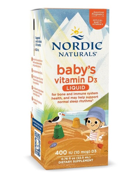 NORDIC NATURALS Baby's witamina D3 400 IU krople 22,5 ml