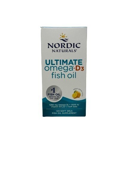 NORDIC NATURALS Ultimate Omega-D3 omega-3 cytryna 120 kapsułek