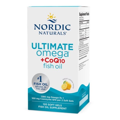 NORDIC NATURALS Ultimate Omega omega-3 Q10 cytryna 120 kapsułek