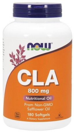 NOW FOODS CLA 800 mg sprzężony kwas linolowy 180 kapsułek