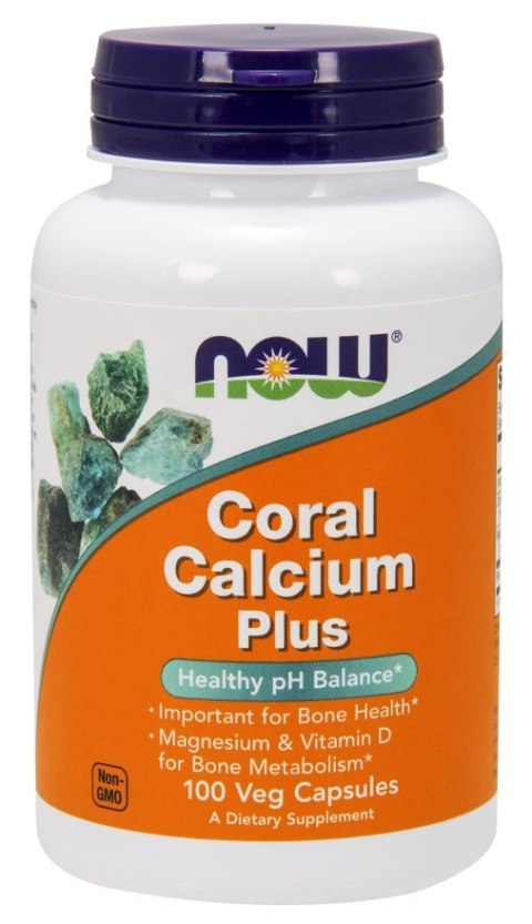 NOW FOODS Coral Calcium Plus wapń koralowy 100 kapsułek