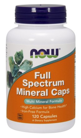 NOW FOODS Full Spectrum kompleks minerałów bez żelaza 120 kapsułek
