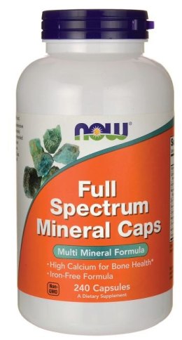 NOW FOODS Full Spectrum kompleks minerałów bez żelaza 240 kapsułek