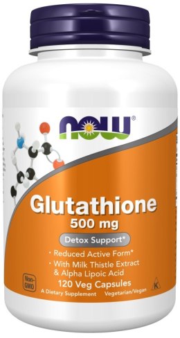 NOW FOODS Glutation 500 mg 120 kapsułek roślinnych