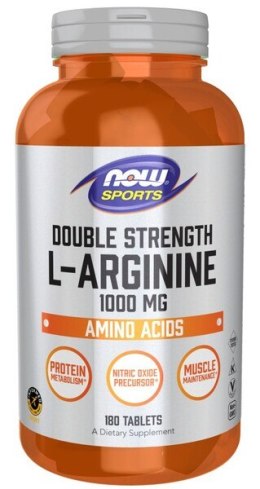 NOW FOODS L-arginina 1000 mg 180 tabletek