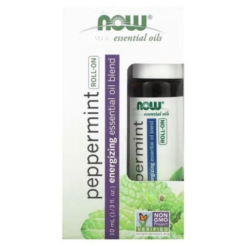 NOW FOODS Olejek miętowy roll-on Peppermint 10 ml