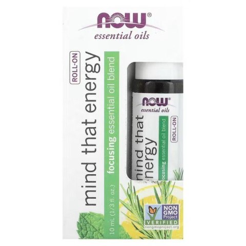 NOW FOODS Olejki roll-on Mind That Energy 10 ml