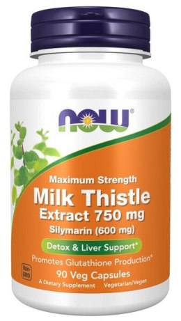 NOW FOODS Ostropest plamisty ekstrakt 750 mg 90 kapsułek