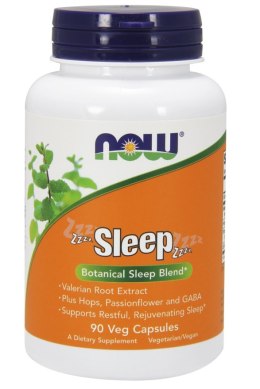 NOW FOODS Sleep kompleks ziołowy 90 kapsułek roślinnych