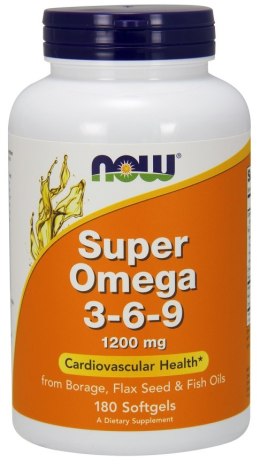 NOW FOODS Super Omega 3-6-9 1200 mg 180 kapsułek