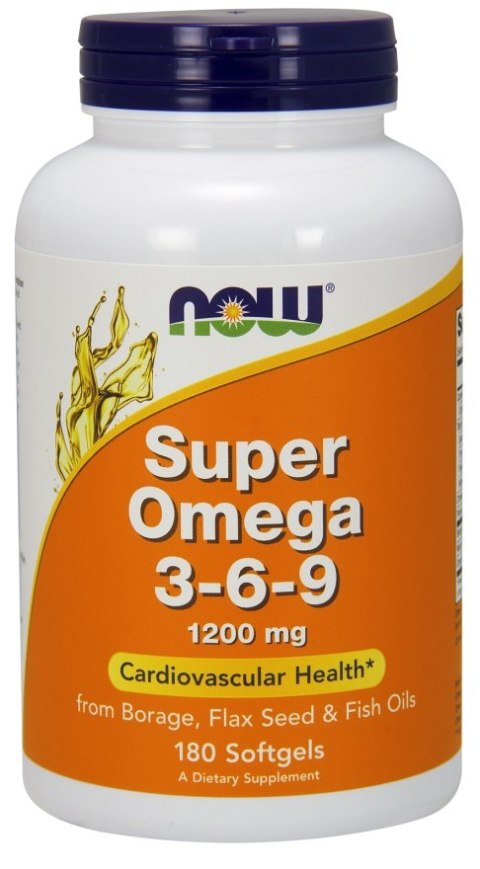 NOW FOODS Super Omega 3-6-9 1200 mg 180 kapsułek