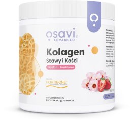 OSAVI Kolagen Stawy i Kości FORTIBONE hibiskus i truskawka 210 g