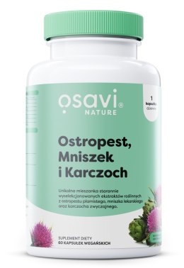 OSAVI Ostropest mniszek karczoch 60 kapsułek wegańskich