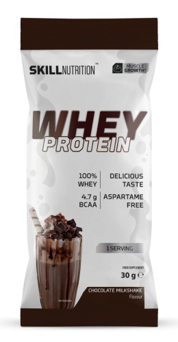Whey Protein Powder - Skill Nutrition, odżywka Białkowa, Vanilla Milkshake, 30g